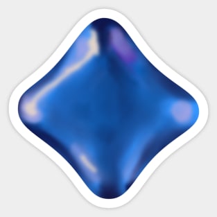 Blue crystal Sticker